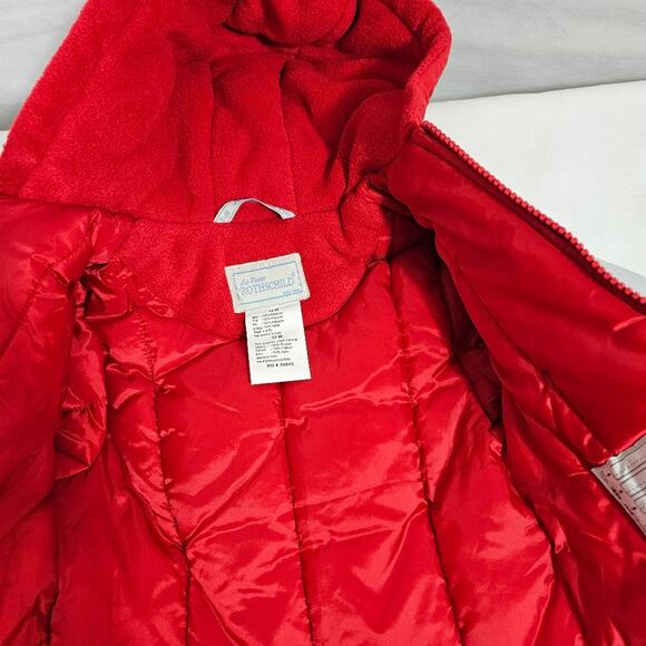 NWT Le Petit Rothschild Winter Hooded Jacket w/ Mittens Size 12M - Picture 8 of 13
